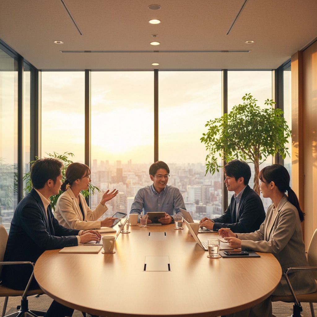 会議中のチームシーン
