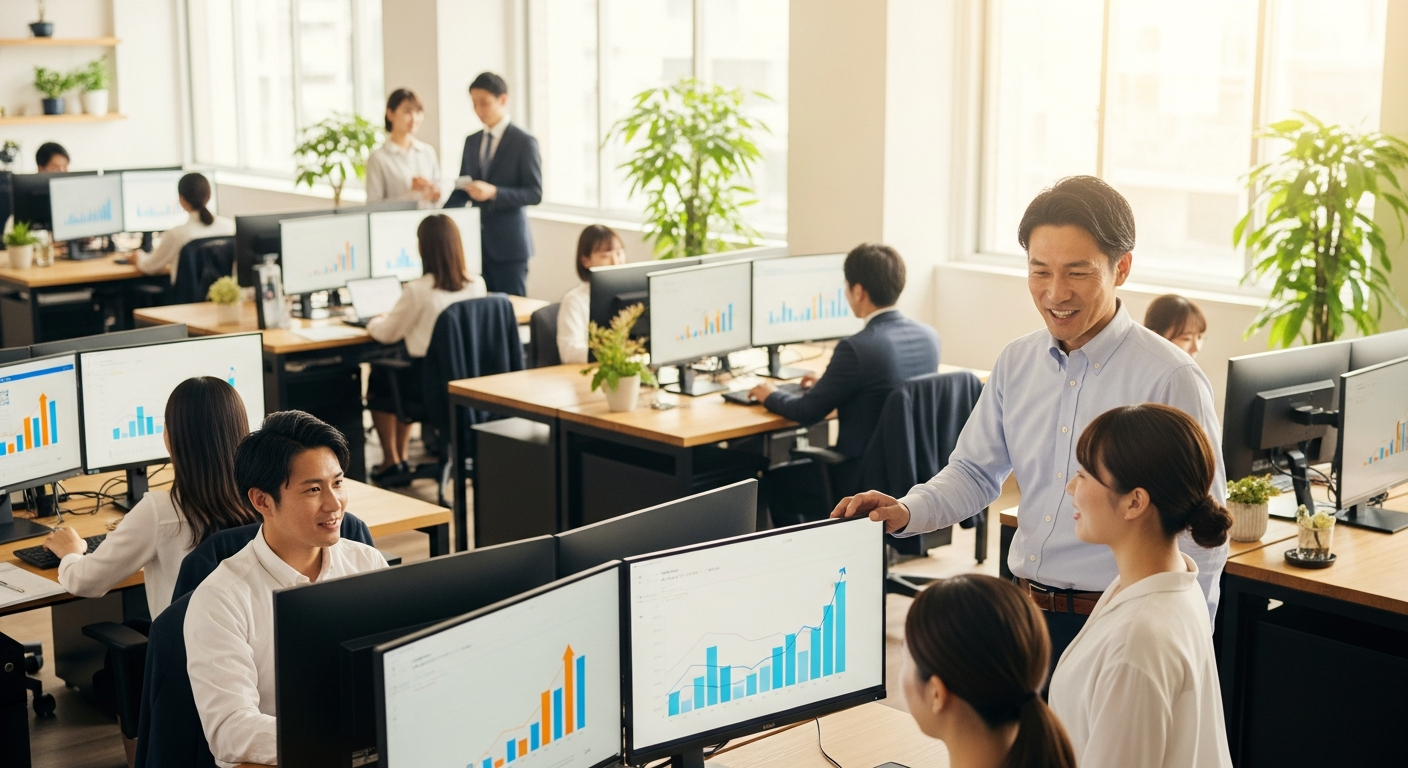 人材会社の成功シーン