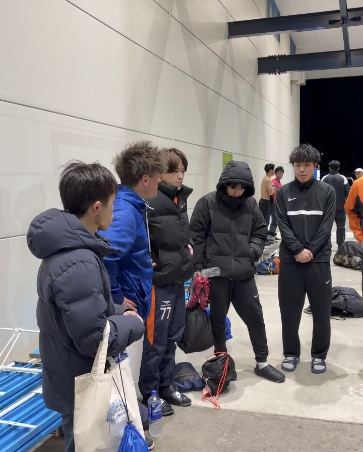 試合後の選手たち